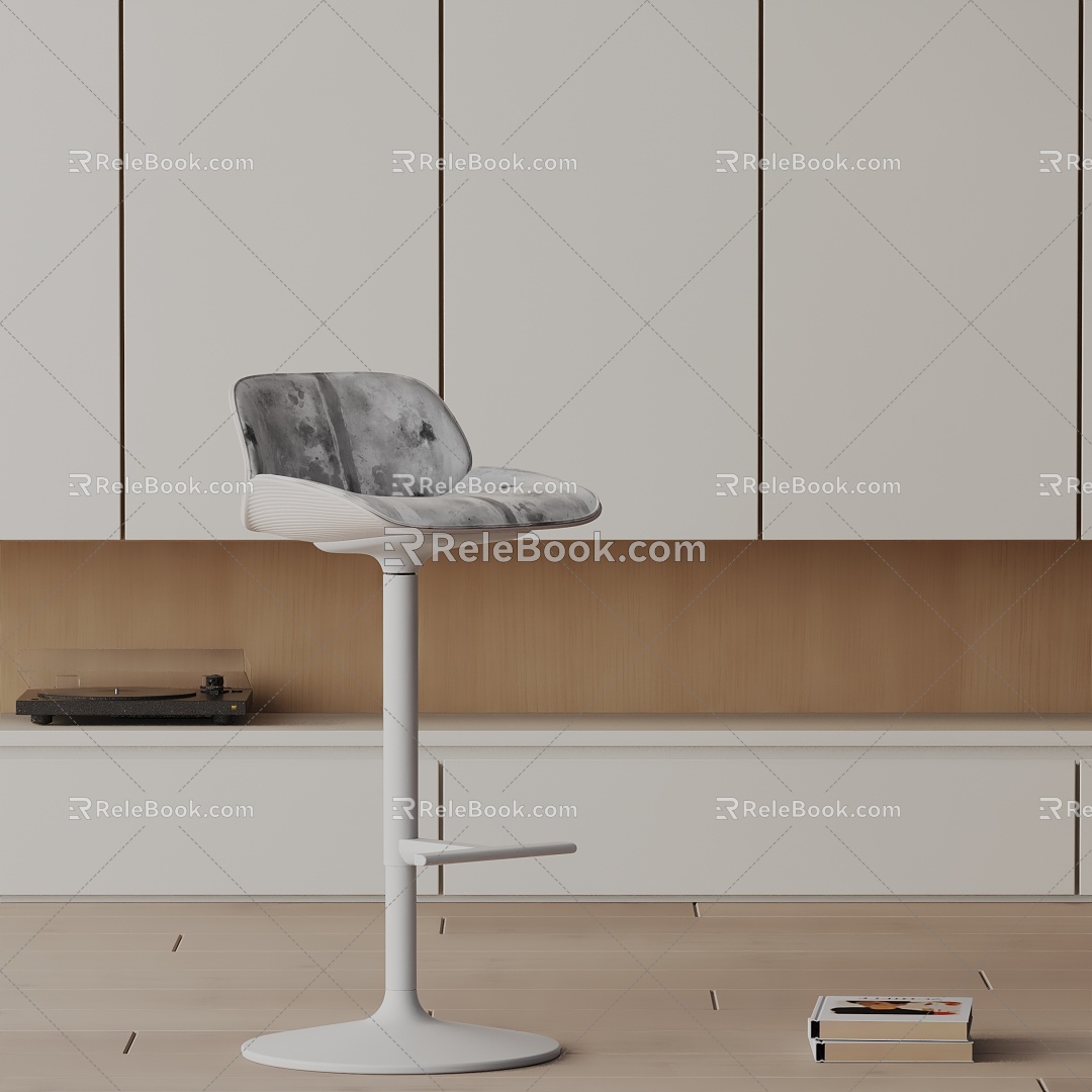 Modern Bar Chair 3d model