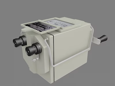 Industrial Equipment Featuring Control Knobs Display Panel And Handle for Industrial Use 3d model