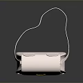 Cute Pink Small Bag With Cat Ear Design And Golden Moon Decoration