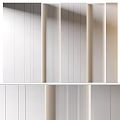 Elegant Modern Background Wall Design With Vertical Stripes And Matte Panels