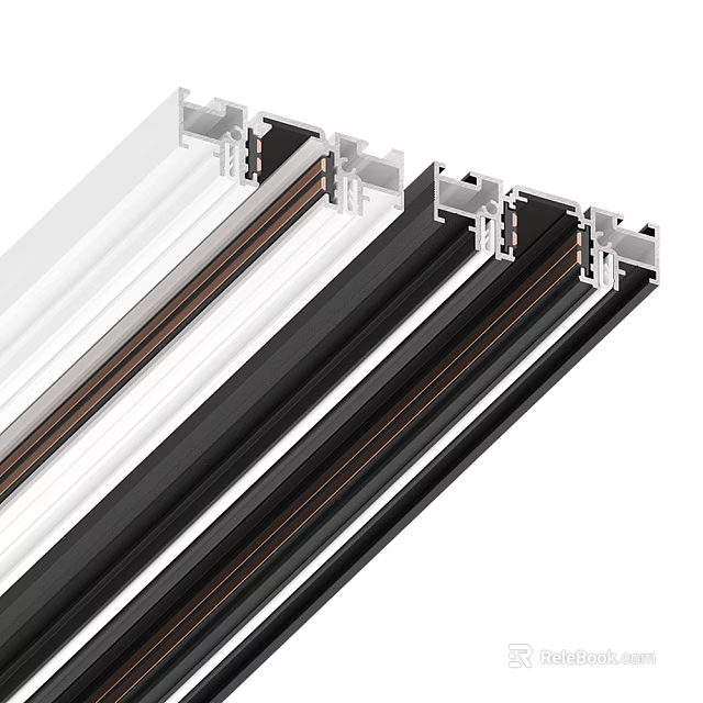 White Black Brown Decorative Trim Strips With Interlocking Profiles For Design 3d model 