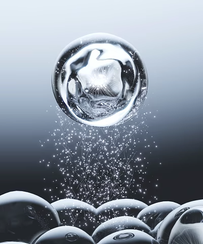 Beauty Essence Molecular Cytokine Skin Care Cosmetics E-commerce Scene Essence Cell Bubble Medical Medical Scene 3d model