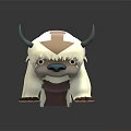 Modern Game Character Bison Cartoon Bison 3d model