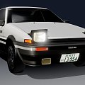 Toyota Corolla AE86 car 3d model