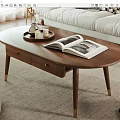 Middle Ancient Style Coffee Table 3d model
