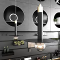 Modern Bar Cafe Front Desk 3d model