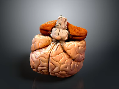 Medical Device 3D Brain Anatomy Model for Anatomical Education and Training 3d model