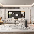 Modern study 3d model