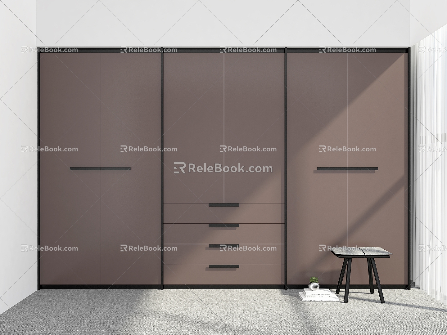 Wardrobe Coat Cabinet Wardrobe Customized Integral Wardrobe Storage Wardrobe Adult Wardrobe Wardrobe 3d model