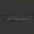 Military Helicopter With Main Rotors Tail Rotor And Fuselage Structure Design