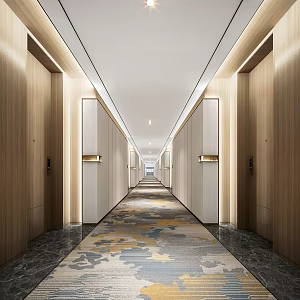 Modern Aisle Corridor 3d model