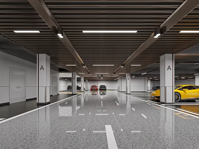 Modern Garage 3d model