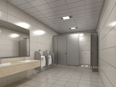 Public toilet 3d model