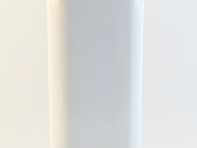 White Cylindrical Daily Electrical Appliance with Modern Sleek Design for Home Use 3d model