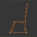 Wooden Leisure Chair With Simple Design And Sturdy Structure For Home Use