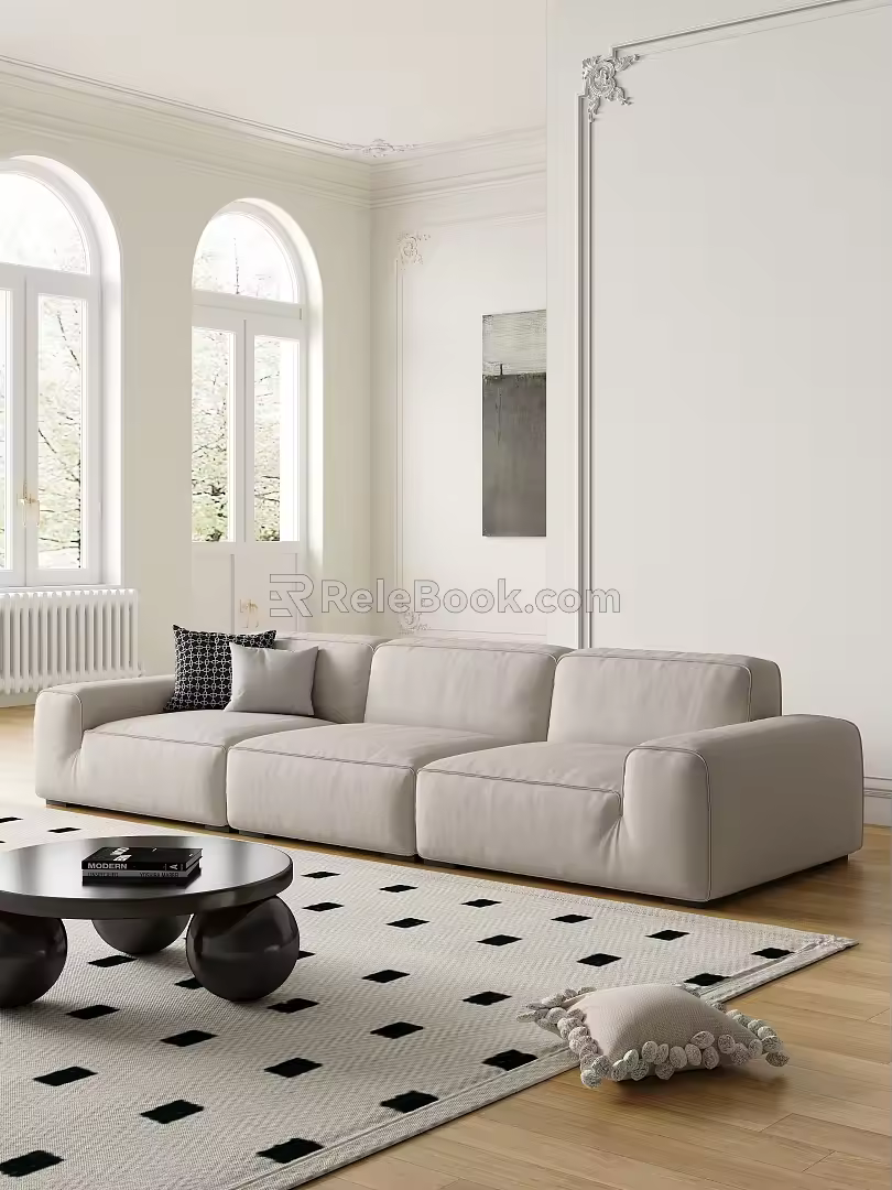 Modern Sofa Multiplayer Sofa 3d model