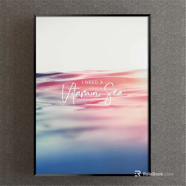 Beautiful Victoria Sea Scenery With Colorful Waves On Mobile Screen 3d model 
