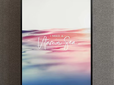 Beautiful Victoria Sea Scenery With Colorful Waves On Mobile Screen 3d model