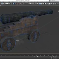 Cannon Earth Cannon Battery Cannon Gun Ancient Cannon Tower Battery Wall Cannon Low Face Low Number Low Model Simple Model Game Movie and TV Level Super Realistic 3d model