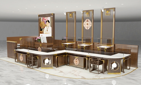 New Chinese Jewelry Store 3d model