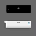 White Wall Mounted Air Conditioner Units From Midea And Samsung Brands 3d model