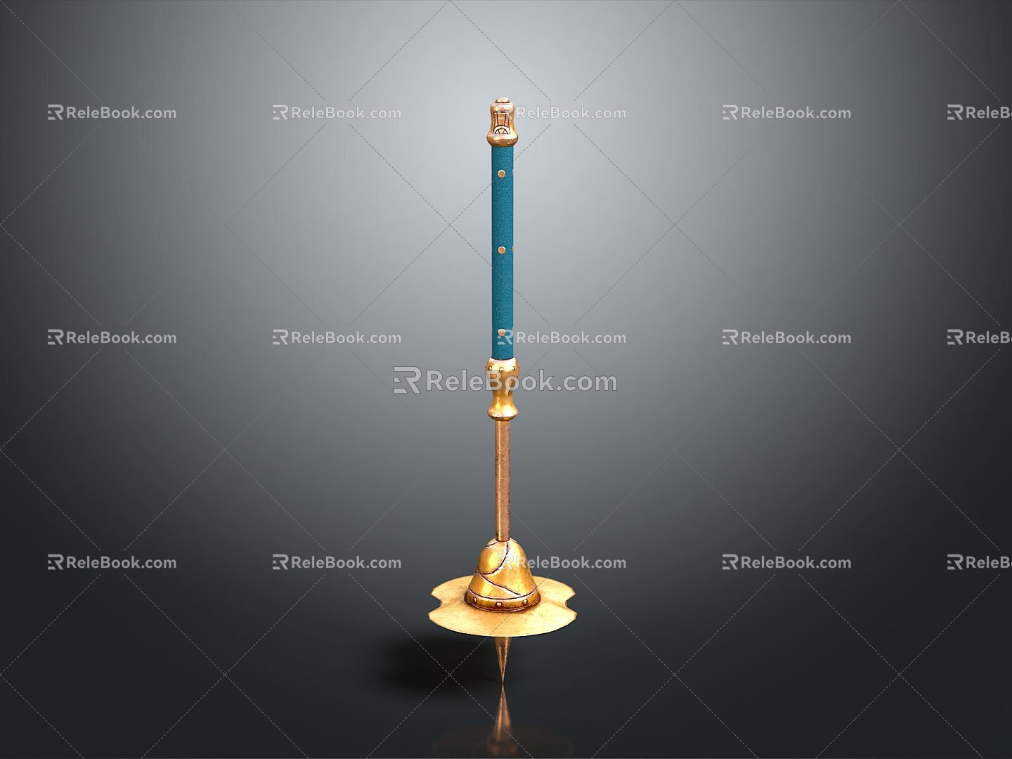 Orange Hammer Hammer Warhammer Cartoon Hammer Magic Hammer Thor's Hammer Ancient Weapon Cold Weapon 3d model