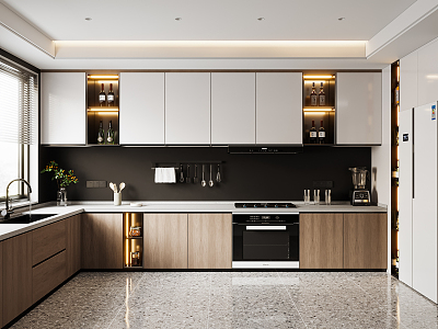 Modern Kitchen 3d model