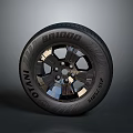 High Quality Automotive Tire With Stylish Wheel Rim And Durable Tread Design