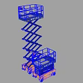 Construction Site Scissor Lift Aerial Work Platform For High Altitude Operations