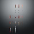 Colorful Kitchen Utensils Spoons And Forks In Neat Rows With Dark Background Reflections