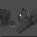 Industrial Mechanical Equipment With Metal Structure Motor Components And Rotating Parts