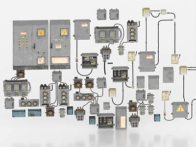 Electric box distribution box electric cabinet electric meter box electric cabinet electric meter electric box 3d model
