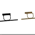 Modern Black and Gold Linear Design Wall Sconces for Interior Lighting