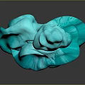 Blue Green Malachite Raw Natural Stone With Irregular Shape Natural Texture And Glossy Surface