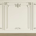 Elegant Gypsum Molding Wall Decor With Intricate Carvings And Frame Design