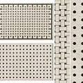 modern geometric square carpet 3d model