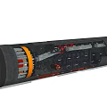 Industrial Equipment Tunnel Boring Machine With Internal Mechanical Structure And Components