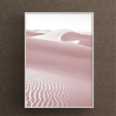 Beautiful Desert Landscape Painting With Rolling Sand Dunes And Intricate Sand Ripples 3d model