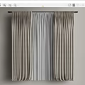Elegant Modern Curtain Design With Soft Pleated Fabric And Neutral Tones