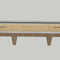 Sports Equipment Wooden Long Table With Scoring Markers And Durable Design