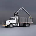 Self-loading truck bucket truck 3d model