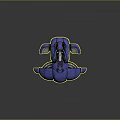 Futuristic Blue Mechanical Weapon With Cannon Barrel Armor Plates And Glowing Accents