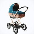 Modern baby carriage 3d model