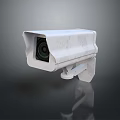Advanced Projection Monitoring Security Camera With White Housing HD Lens And Mounting Bracket