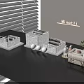 Laundry Daily Essentials with Wicker Storage Baskets Towels and Cleansing Bottles