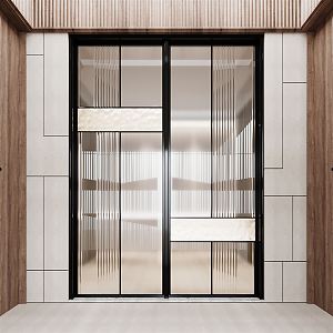 Modern sliding door 3d model