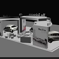 ALFA ROMEO Car Exhibition Booth With Three Vehicles And Modern Display Design