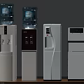 Household Water Dispensers Various Styles And Colors Standing Design With Water Bottles