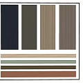 Decorative Wall Panels In Multiple Colors With Vertical Lines And Decorative Strips 3d model