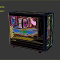 Black Computer Case with Transparent Side Panel and Internal PC Components